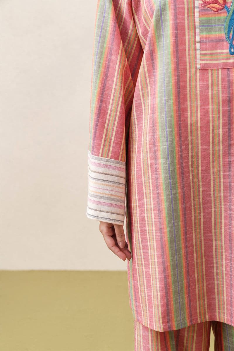 2 Piece Solid Yarn Dyed Suit Pret thumbnail