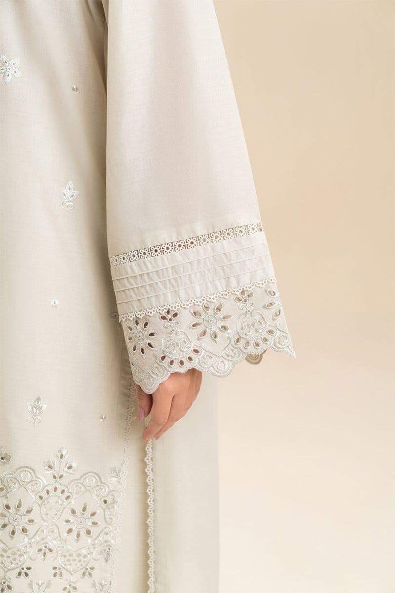 3 Piece Embroidered Lawn Suit - Fleur Charm Unstitched