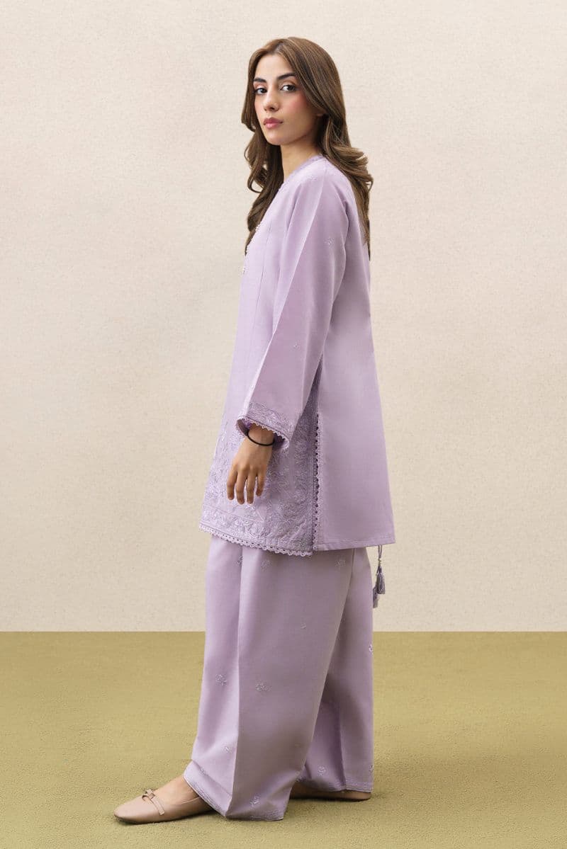 2 Piece Embroidered Khaddar Suit - Crisp Winter Unstitched