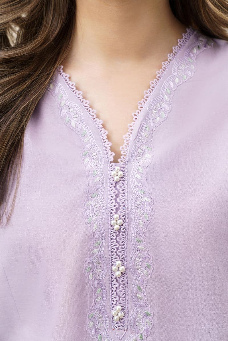2 Piece Embroidered Khaddar Suit - Crisp Winter Unstitched