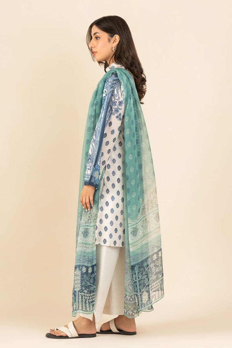 3 Piece Printed Lawn Suit - Ethereal Beauty Unstitched