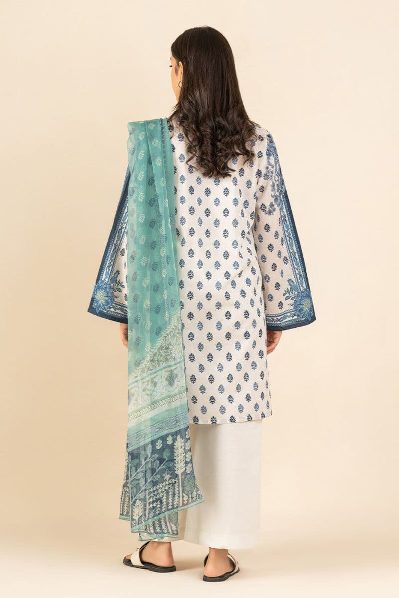 3 Piece Printed Lawn Suit - Ethereal Beauty Unstitched
