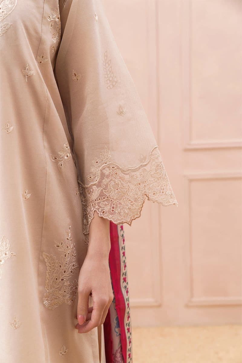 3 Piece Embroidered Paper Cotton Suit Luxury Pret