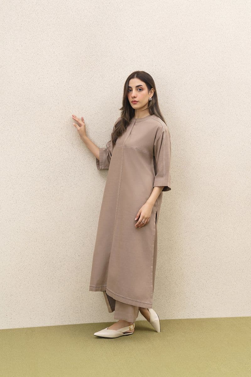 2 Piece Solid Twill Suit Pret