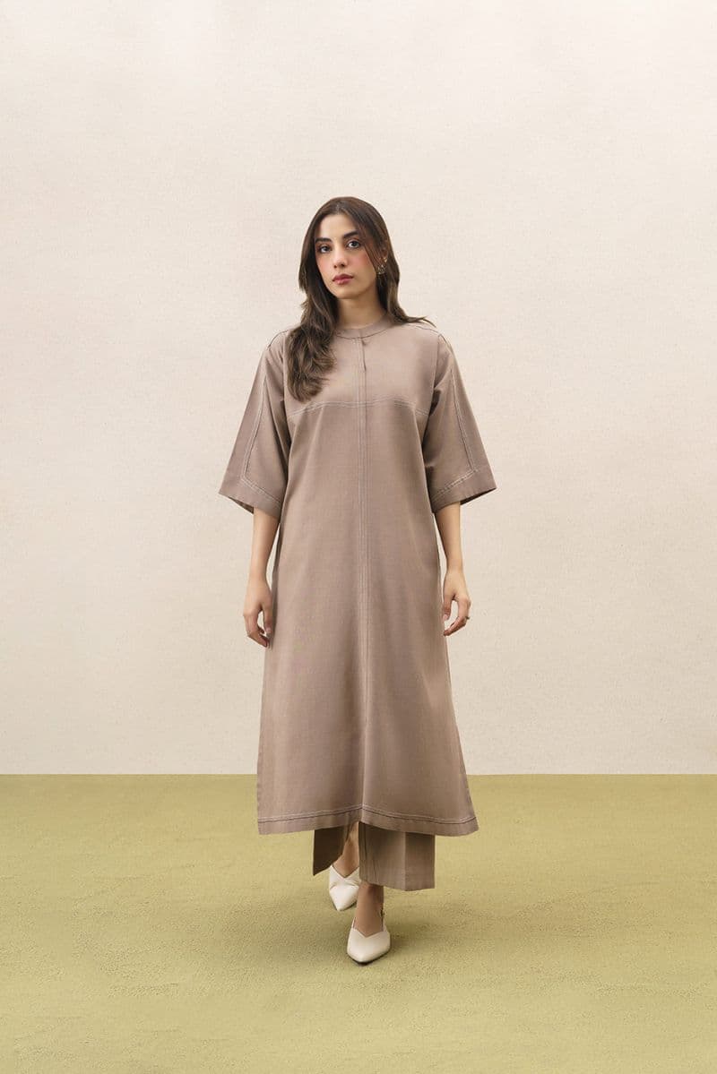 2 Piece Solid Twill Suit Pret