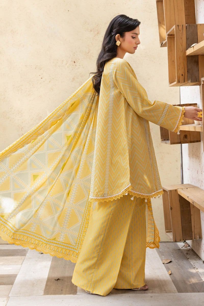 3 Pc Unstitched Printed Lawn Suit