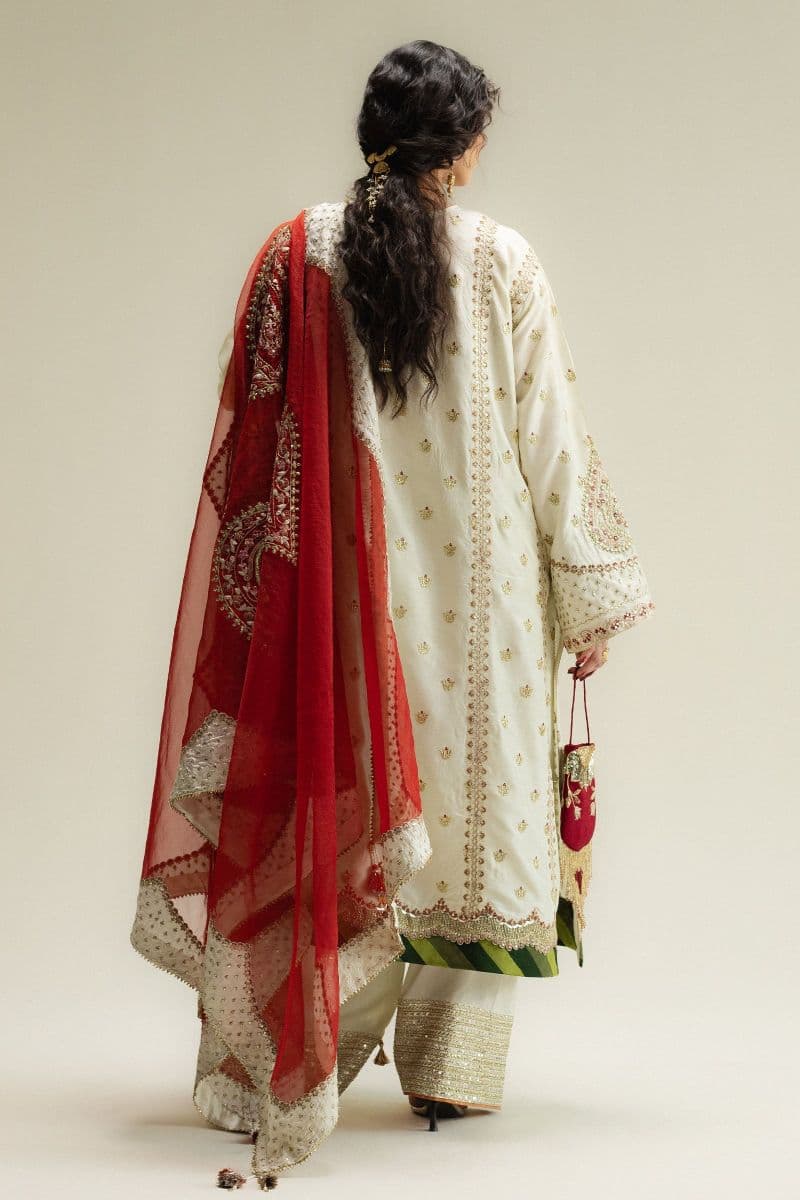 Embroidered Silk 1 Piece Unstitched Suit