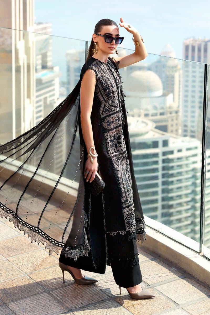 3 Piece Unstitched Embroidered Lawn Suit