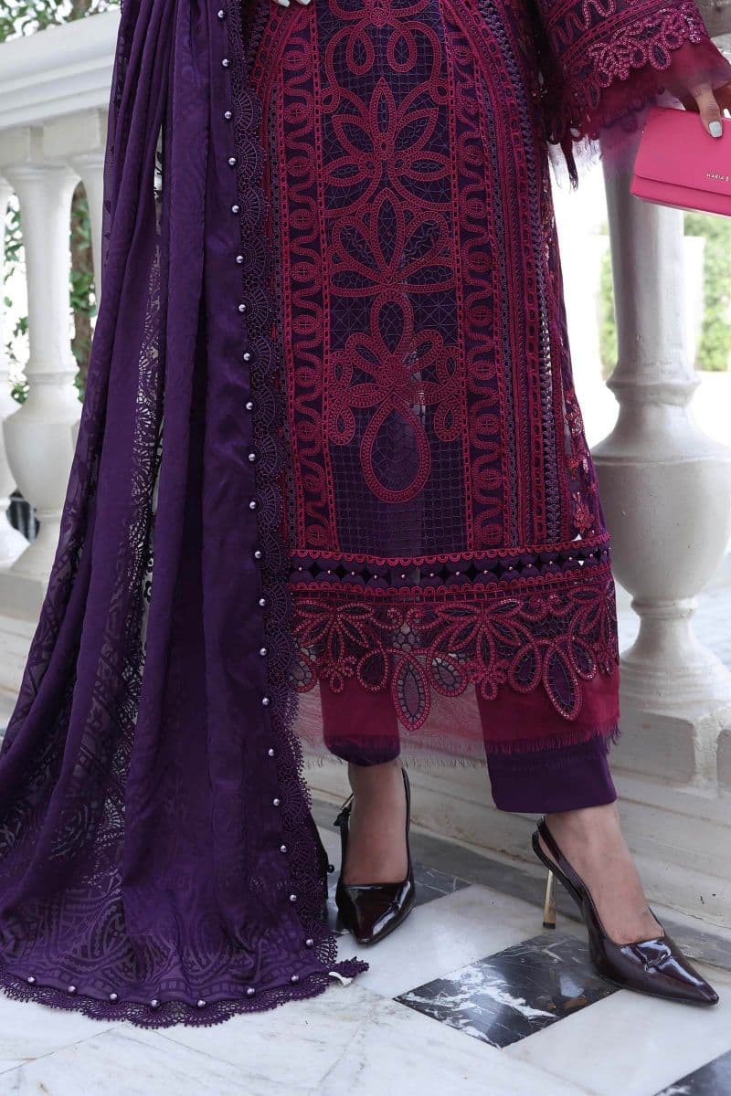 3 Piece Unstitched Embroidered Lawn Suit thumbnail