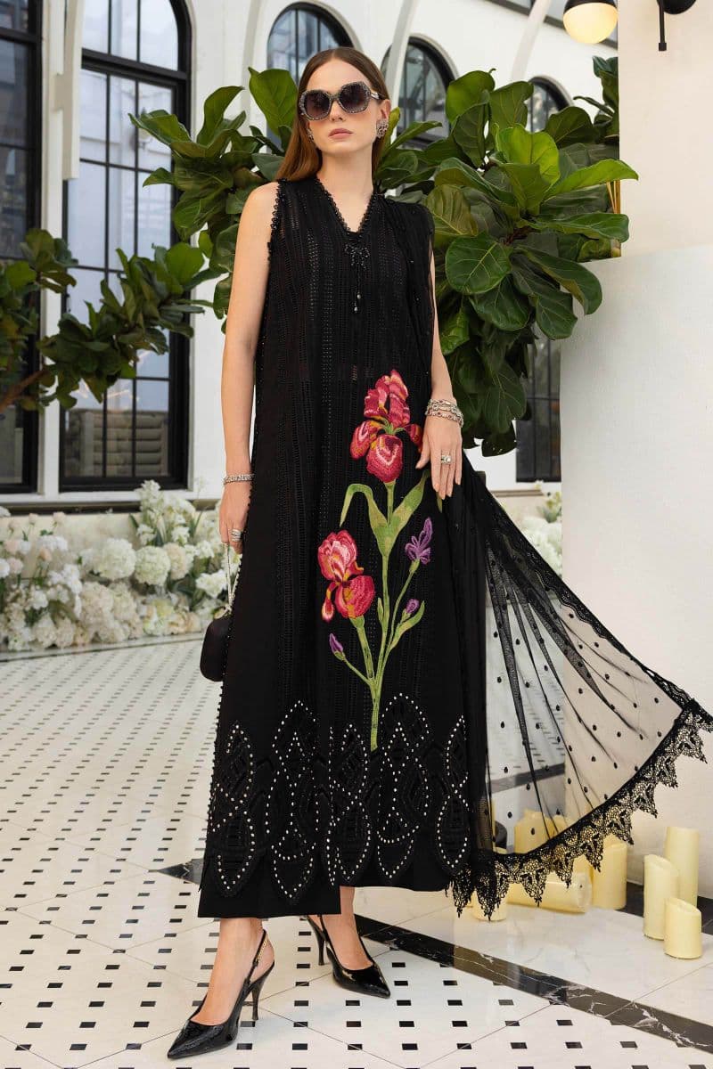 3 Piece Unstitched Embroidered Lawn Suit thumbnail