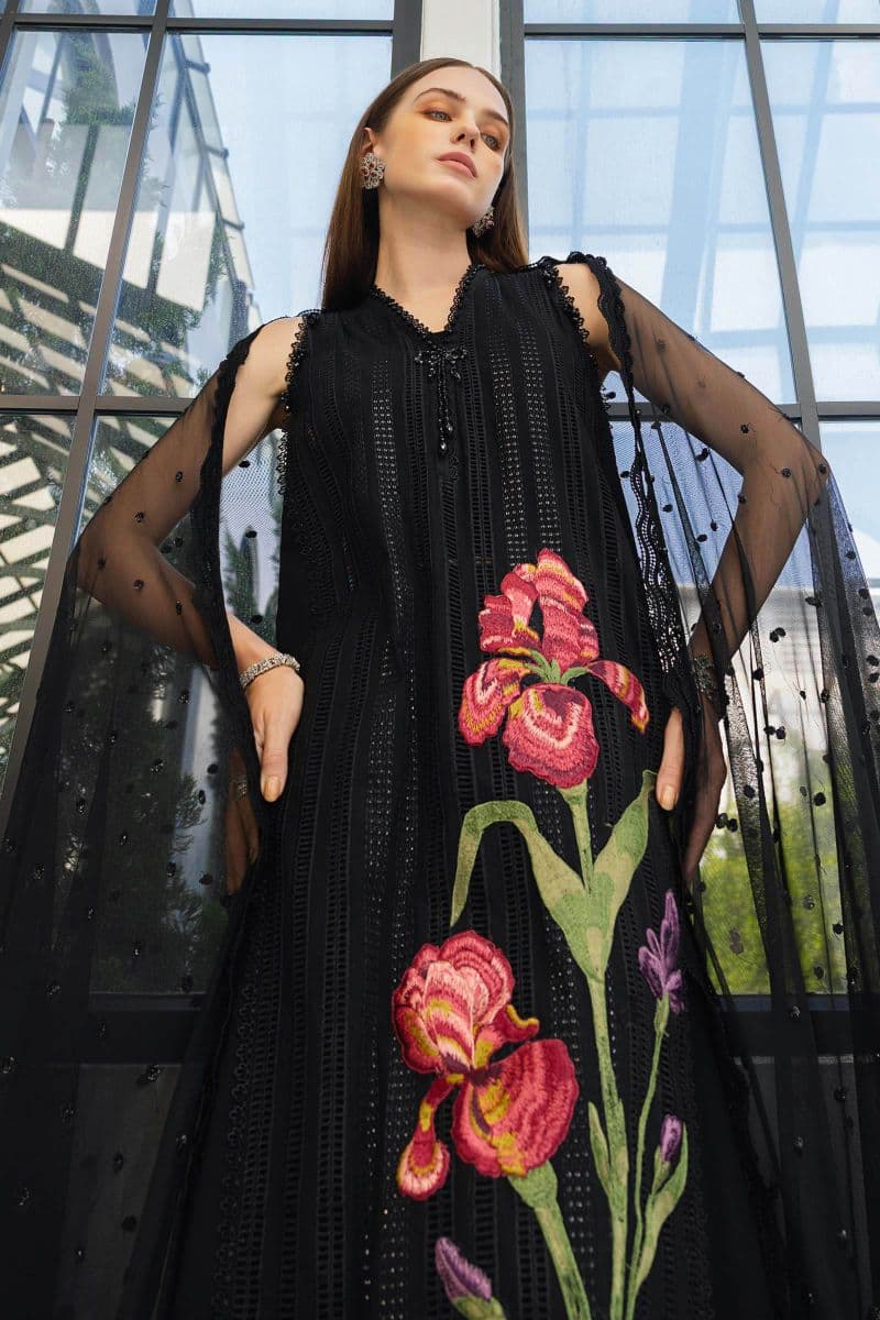 3 Piece Unstitched Embroidered Lawn Suit thumbnail
