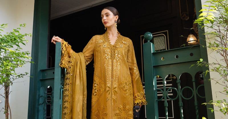 3 Piece Unstitched Embroidered Lawn Suit