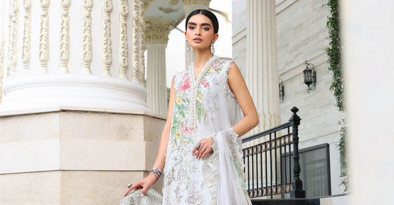 3 Piece Unstitched Embroidered Lawn Suit thumbnail