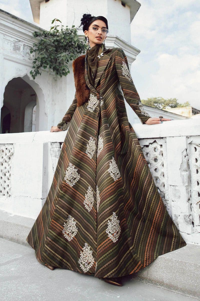 3 Piece Unstitched Embroidered Cambric Suit | MPT-2705-B thumbnail