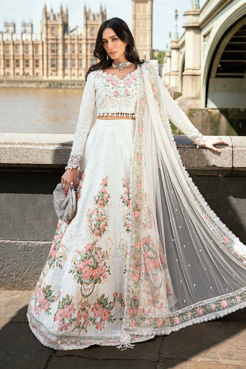 3 Piece Unstitched Embroidered Raw Silk Suit thumbnail
