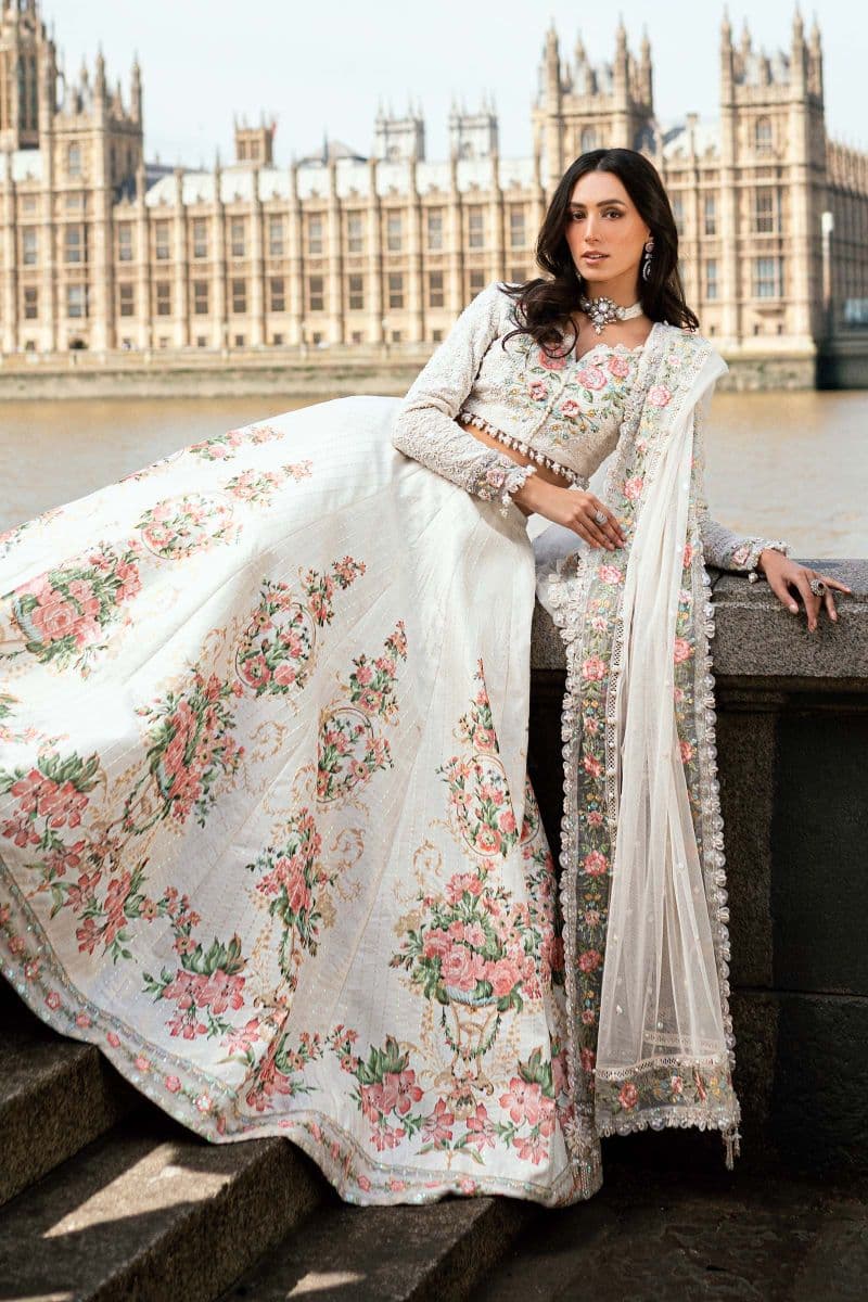 3 Piece Unstitched Embroidered Raw Silk Suit thumbnail