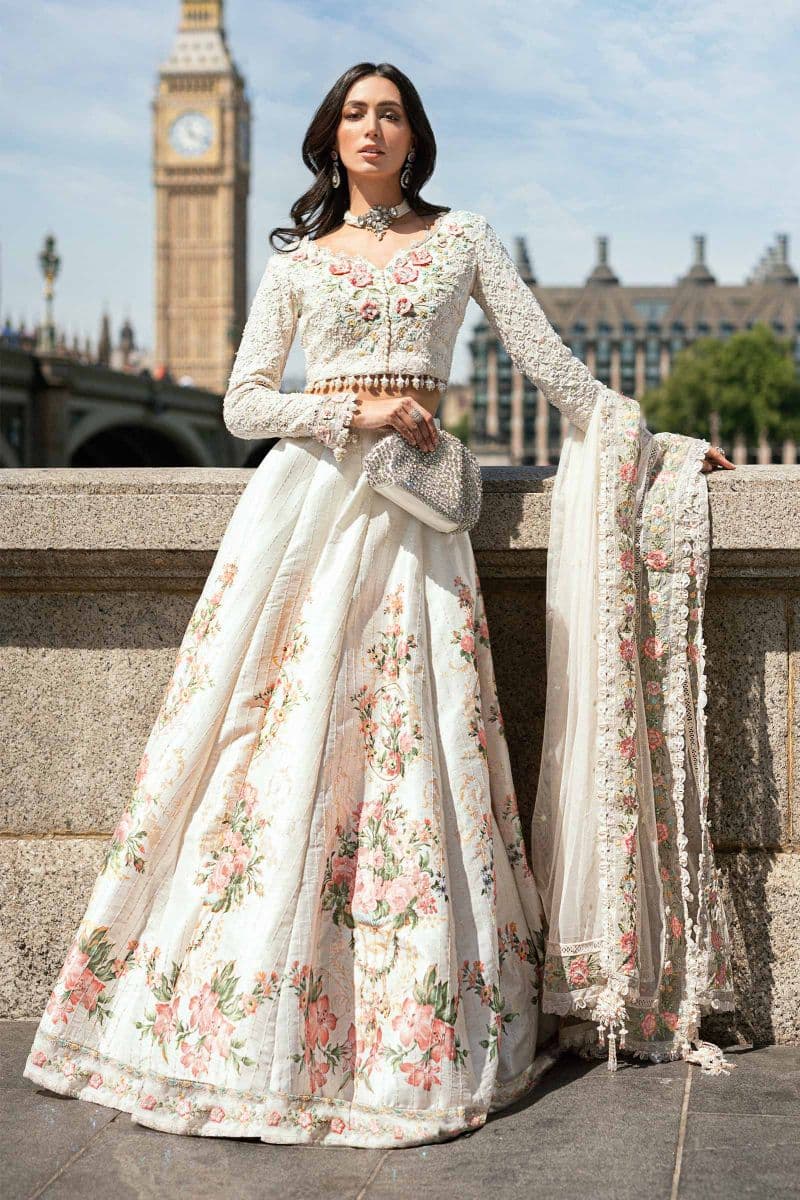 3 Piece Unstitched Embroidered Raw Silk Suit thumbnail