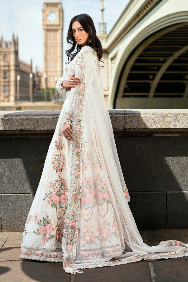 3 Piece Unstitched Embroidered Raw Silk Suit thumbnail