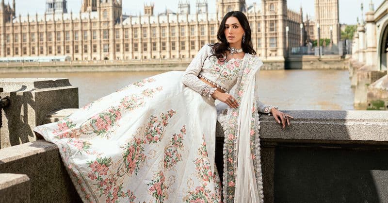 3 Piece Unstitched Embroidered Raw Silk Suit thumbnail
