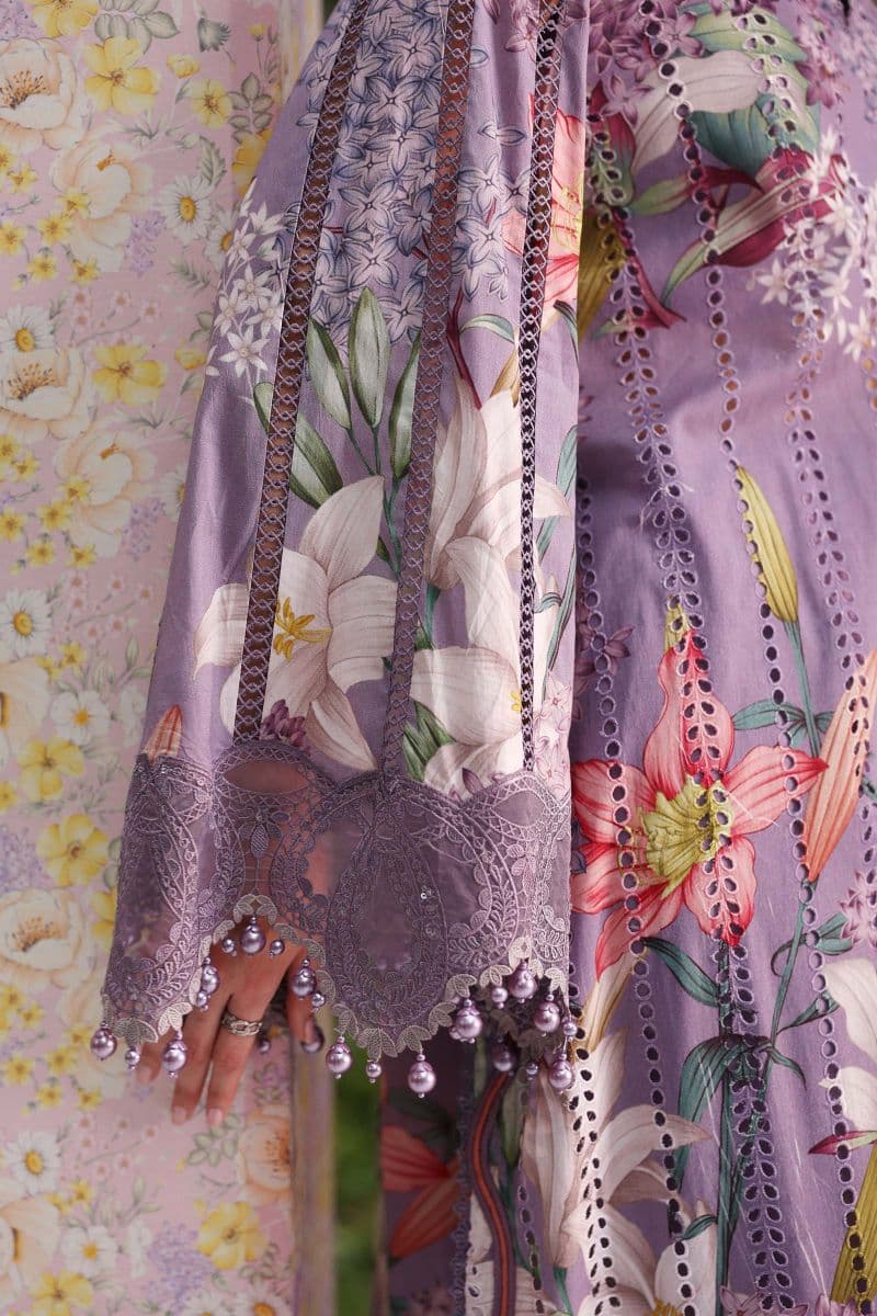 3 Piece Unstitched Embroidered Lawn Suit thumbnail
