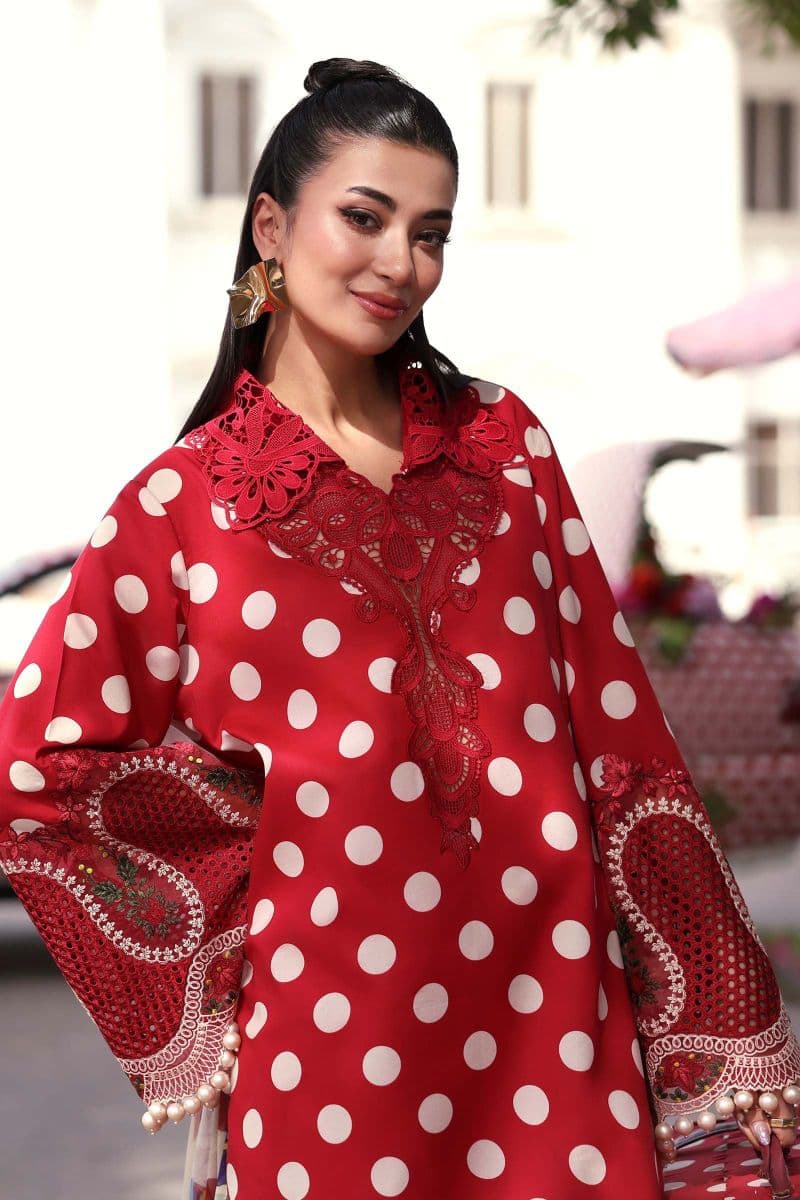 3 Piece Unstitched Embroidered Lawn Suit thumbnail