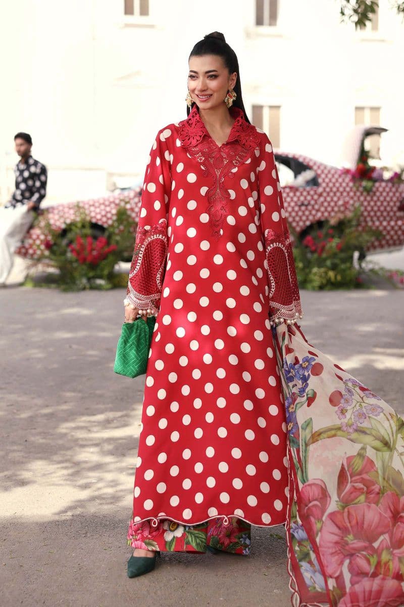 3 Piece Unstitched Embroidered Lawn Suit thumbnail