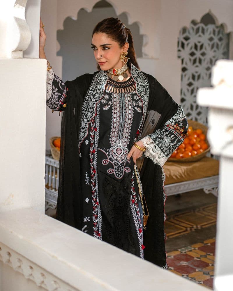 Embroidered Lawn Unstitched Suit thumbnail