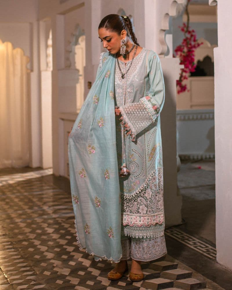 Embroidered Lawn Unstitched Suit thumbnail