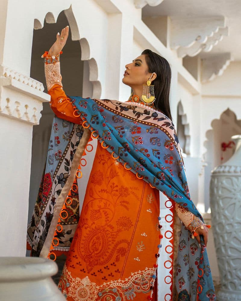 Embroidered Lawn Unstitched Suit thumbnail