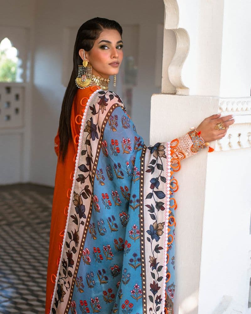 Embroidered Lawn Unstitched Suit thumbnail