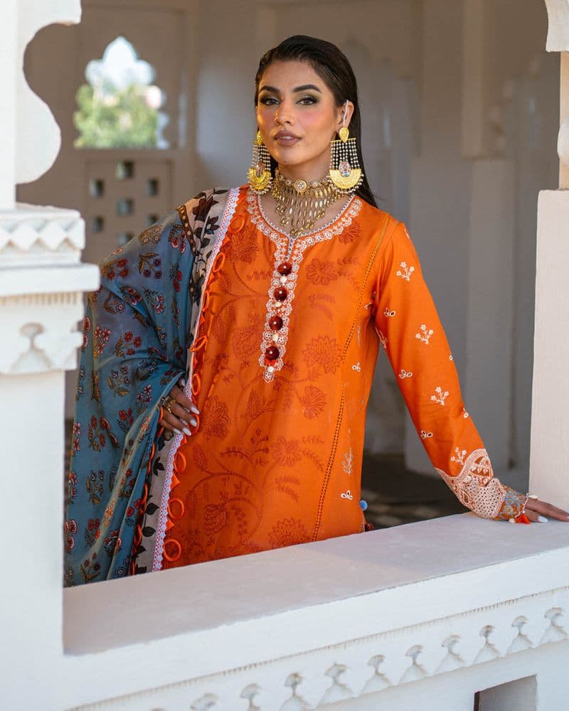 Embroidered Lawn Unstitched Suit thumbnail