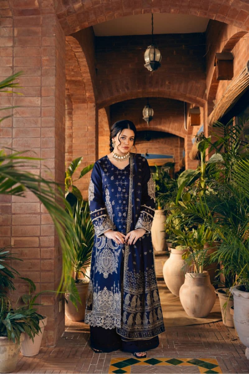 Embroidered Linen 3 Piece Unstitched Suit thumbnail