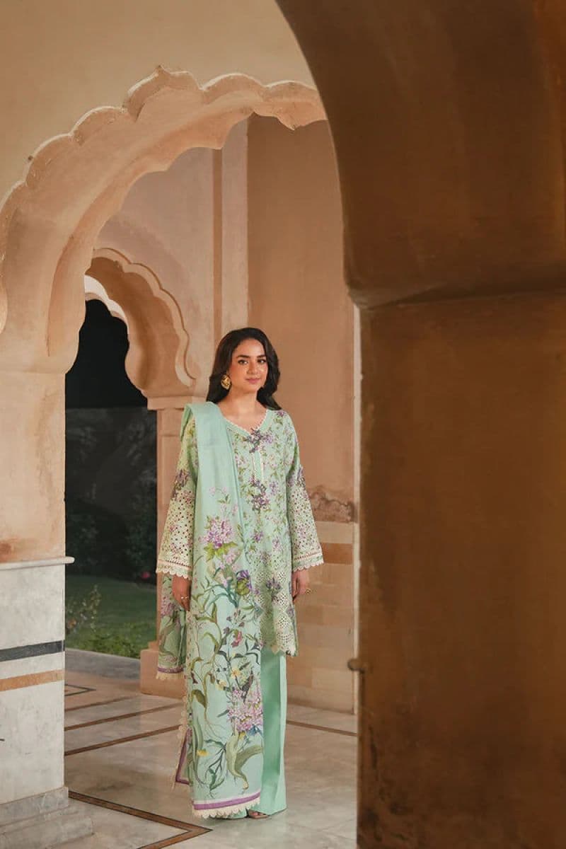 Embroidered Karandi Unstitched Suit thumbnail