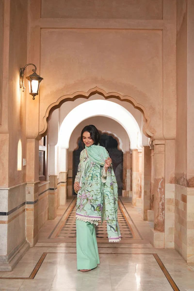 Embroidered Karandi Unstitched Suit thumbnail