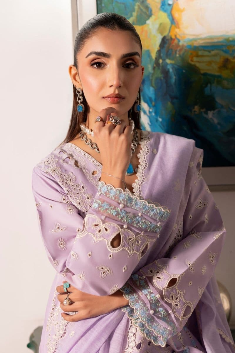 Embroidered Cambric 1 Piece Unstitched Suit thumbnail
