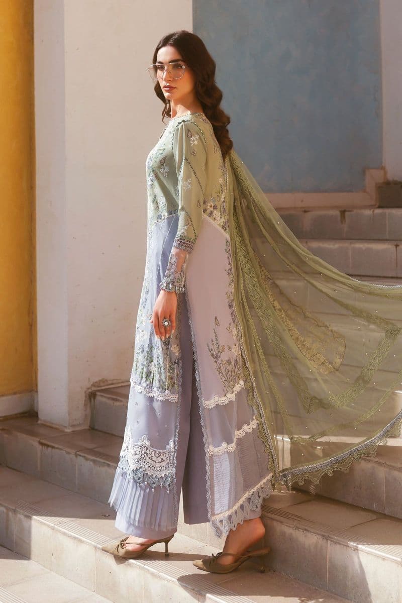 3 Piece Unstitched Embroidered Lawn Suit thumbnail