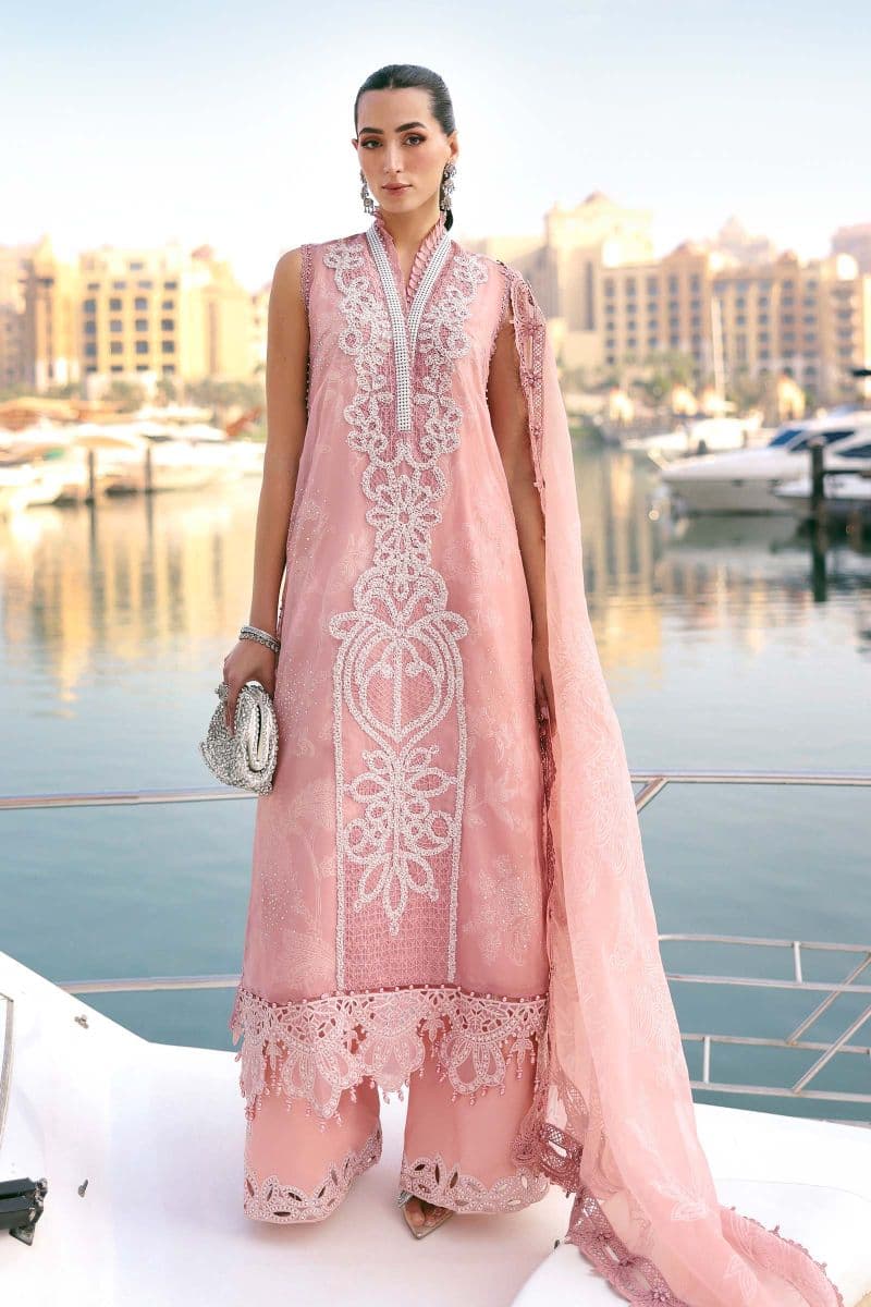 3 Piece Unstitched Embroidered Organza Suit thumbnail