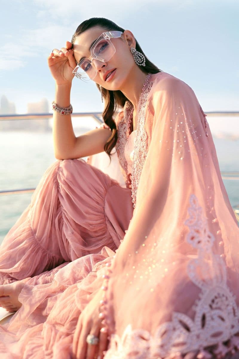 3 Piece Unstitched Embroidered Organza Suit thumbnail