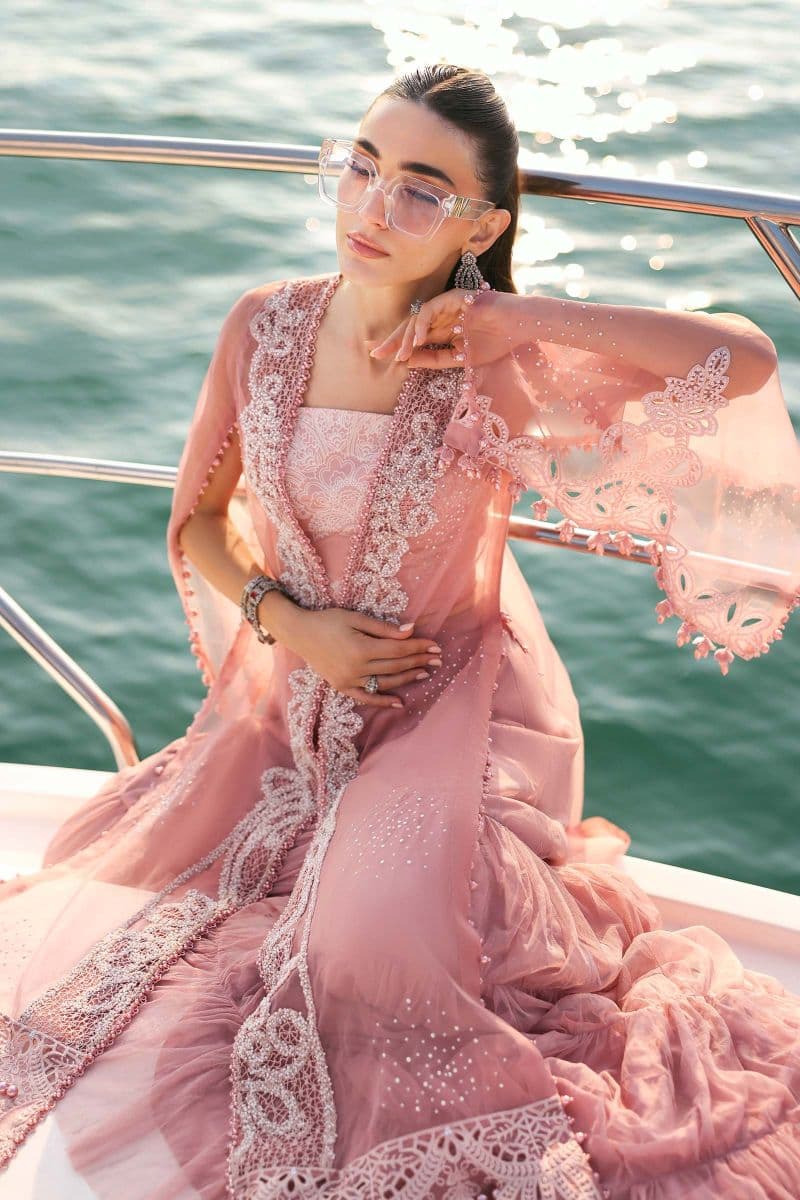 3 Piece Unstitched Embroidered Organza Suit thumbnail