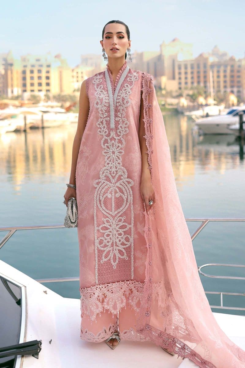 3 Piece Unstitched Embroidered Organza Suit thumbnail