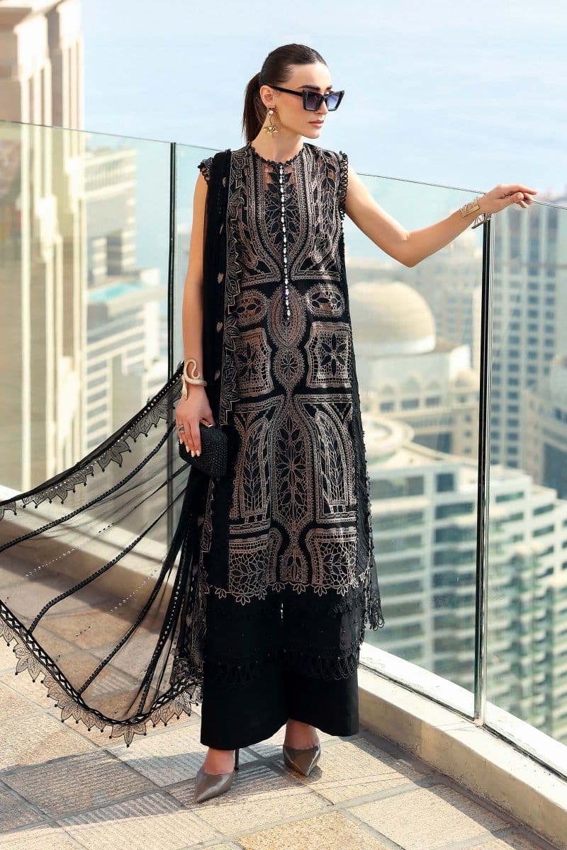3 Piece Unstitched Embroidered Lawn Suit thumbnail