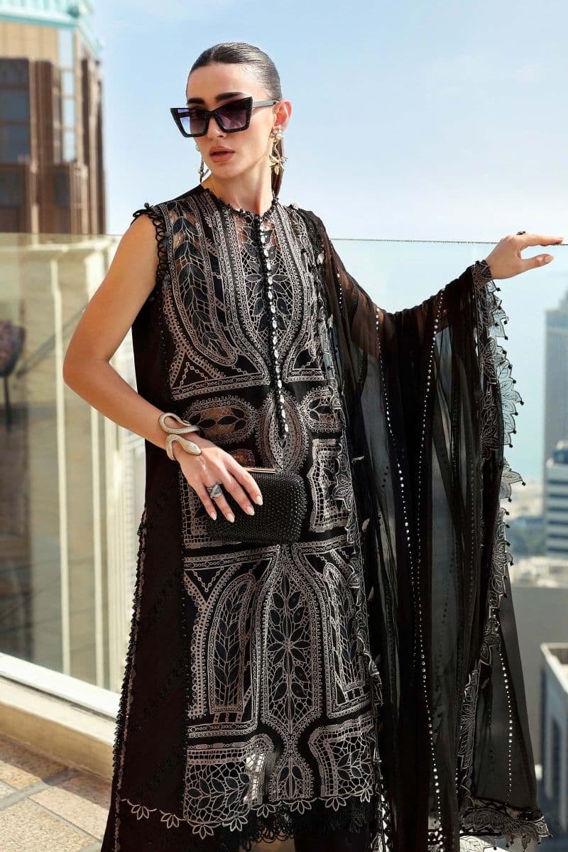 3 Piece Unstitched Embroidered Lawn Suit thumbnail