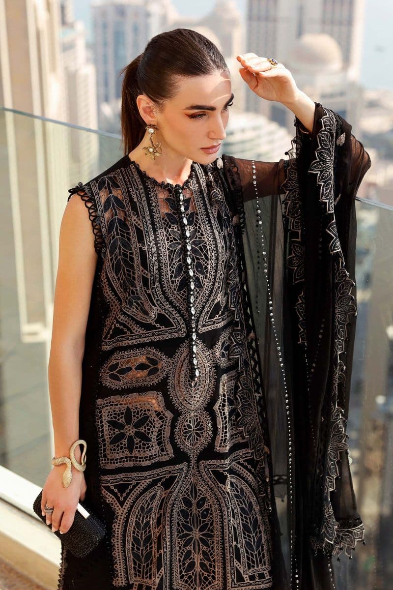 3 Piece Unstitched Embroidered Lawn Suit thumbnail