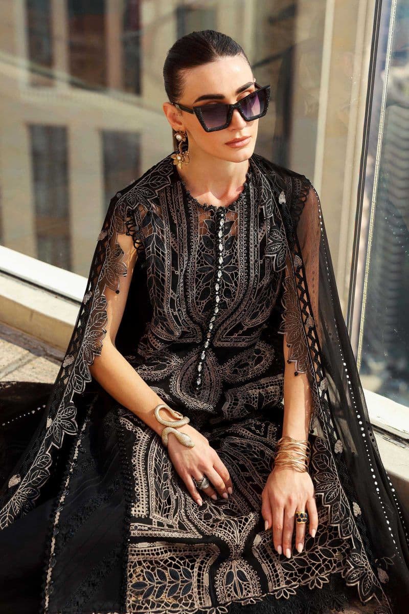 3 Piece Unstitched Embroidered Lawn Suit thumbnail