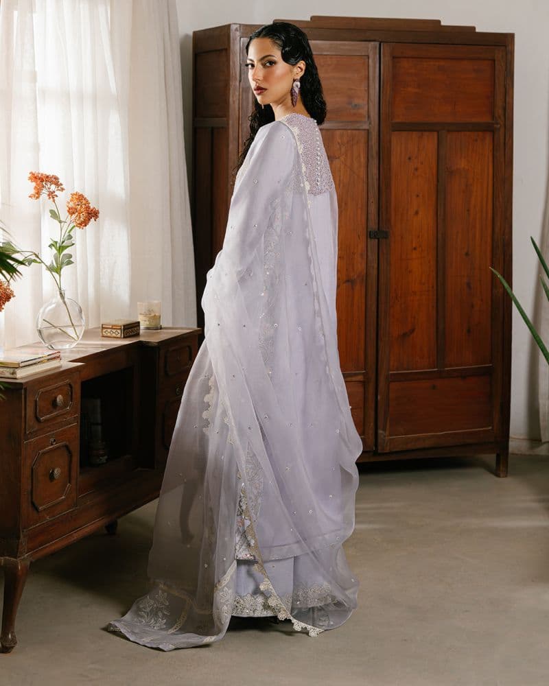 A Calming Lavender Hue That Speaks Of Serenity Silk Ready-to-Wear Suit thumbnail
