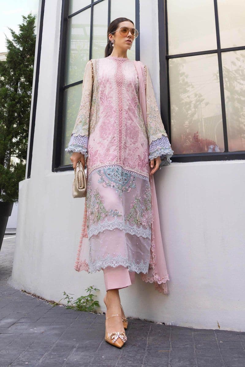 3 Piece Unstitched Embroidered Lawn Suit thumbnail
