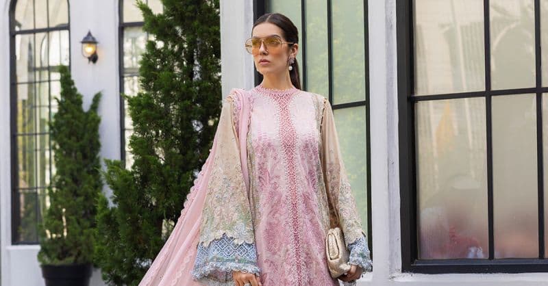 3 Piece Unstitched Embroidered Lawn Suit thumbnail