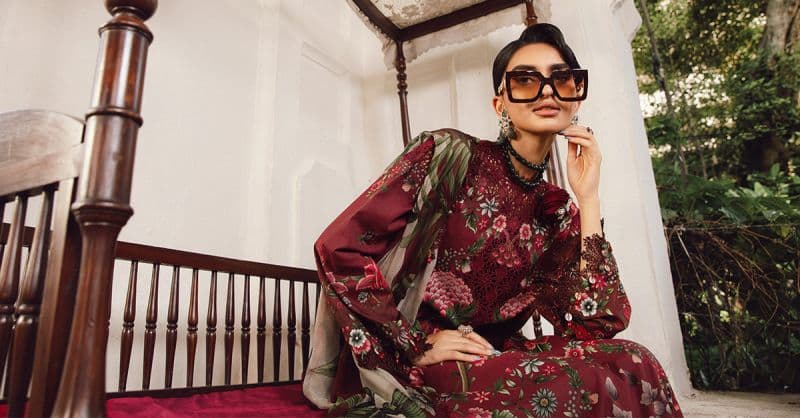 3 Piece Unstitched Embroidered Cambric Suit | MPT-2709-A thumbnail