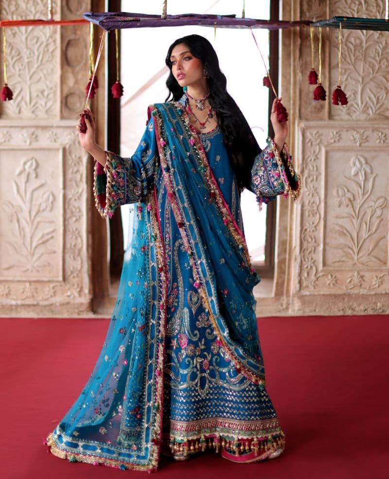 Embroidered Raw Silk 1 Piece Unstitched Suit
