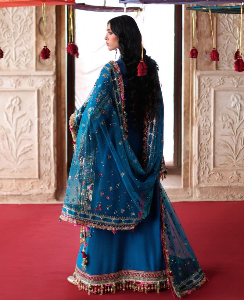 Embroidered Raw Silk 1 Piece Unstitched Suit
